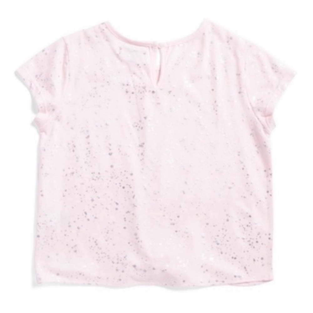 NWT. 7 FOR ALL MANKIND Girls’ Foil Printed Top - Picture 2 of 7